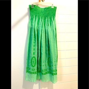 🌼$17 Lapis Green Maxi Skirt Dress One Size OS